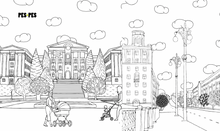 Load image into Gallery viewer, Pes-Pes Coloring Book of Buildings